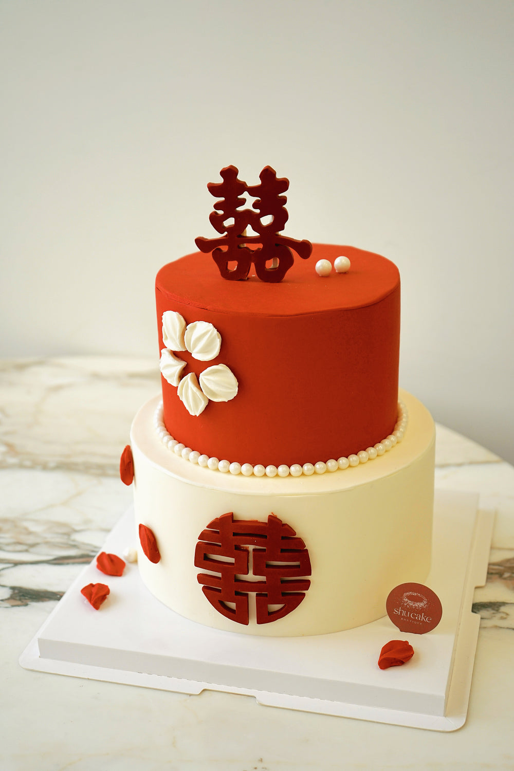 Chinese Red Wedding Cake