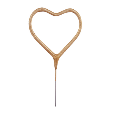 Heart Shaped Sparkle Candle